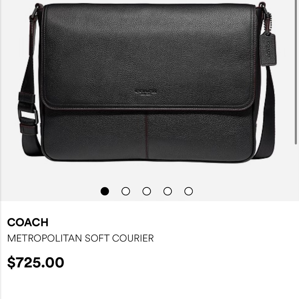Coach Metropolitan Soft Courier Bag NWOT - Picture 4 of 15